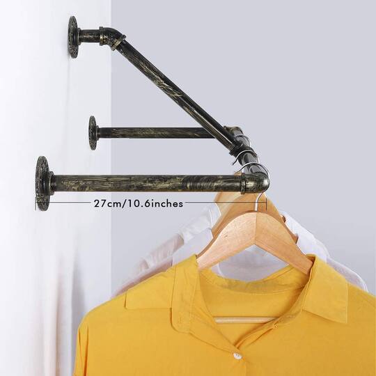 33" Wall Mounted Clothes Rack